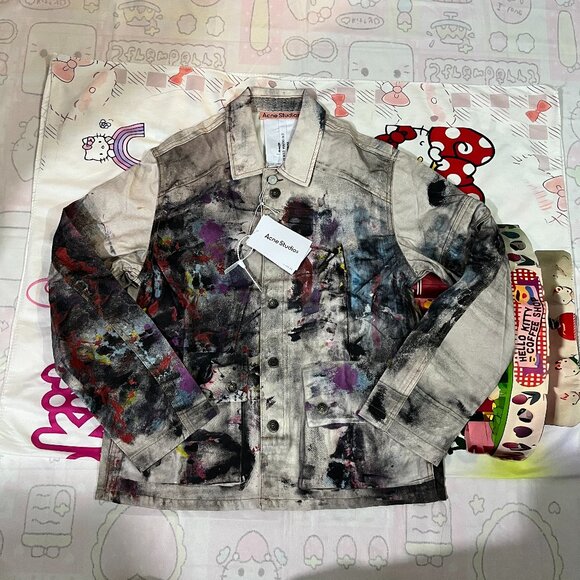 Acne Studios Art Graffiti Denim Jacket - Picture 1 of 8